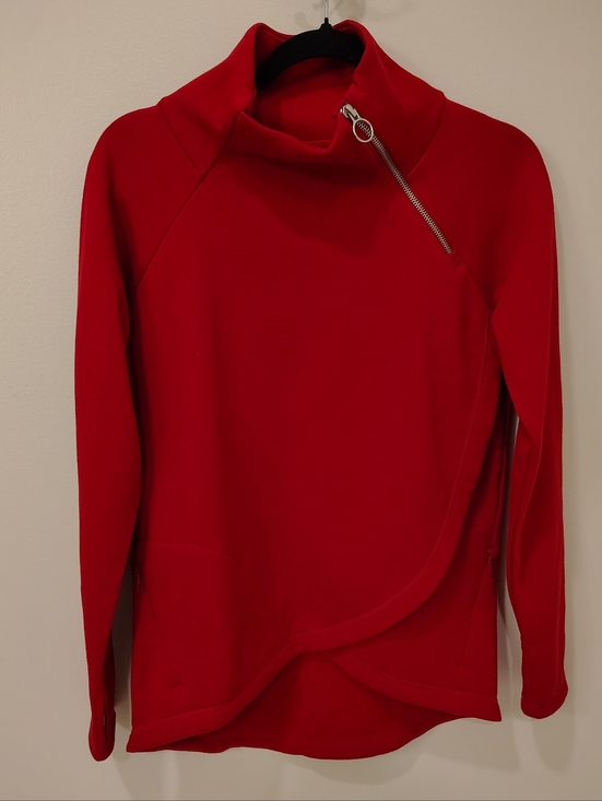 Athleta Sweaters - Athleta Cozy Karma Asymmetrical Mock Neck Sweater
